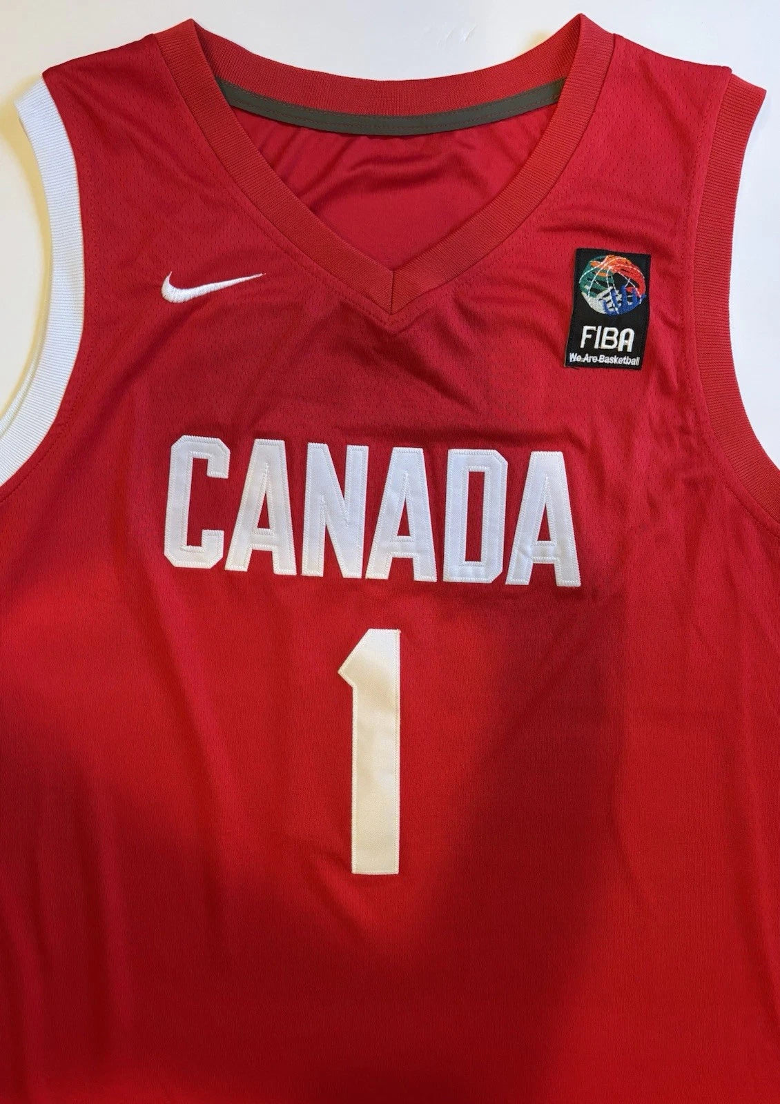 Agot Makeer Autographed/Signed Canada Red Jersey PSA!