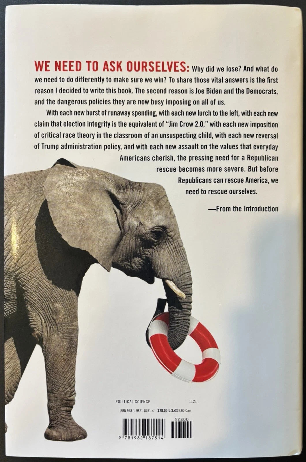 Chris Christie Autographed/Signed Republican Rescue Hardcover Book!