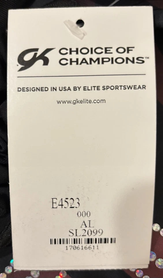 Jordan Chiles GK Elite Embrace It Elegance Red USA Gymnastics Leotard Adult Large! (Unisgned)