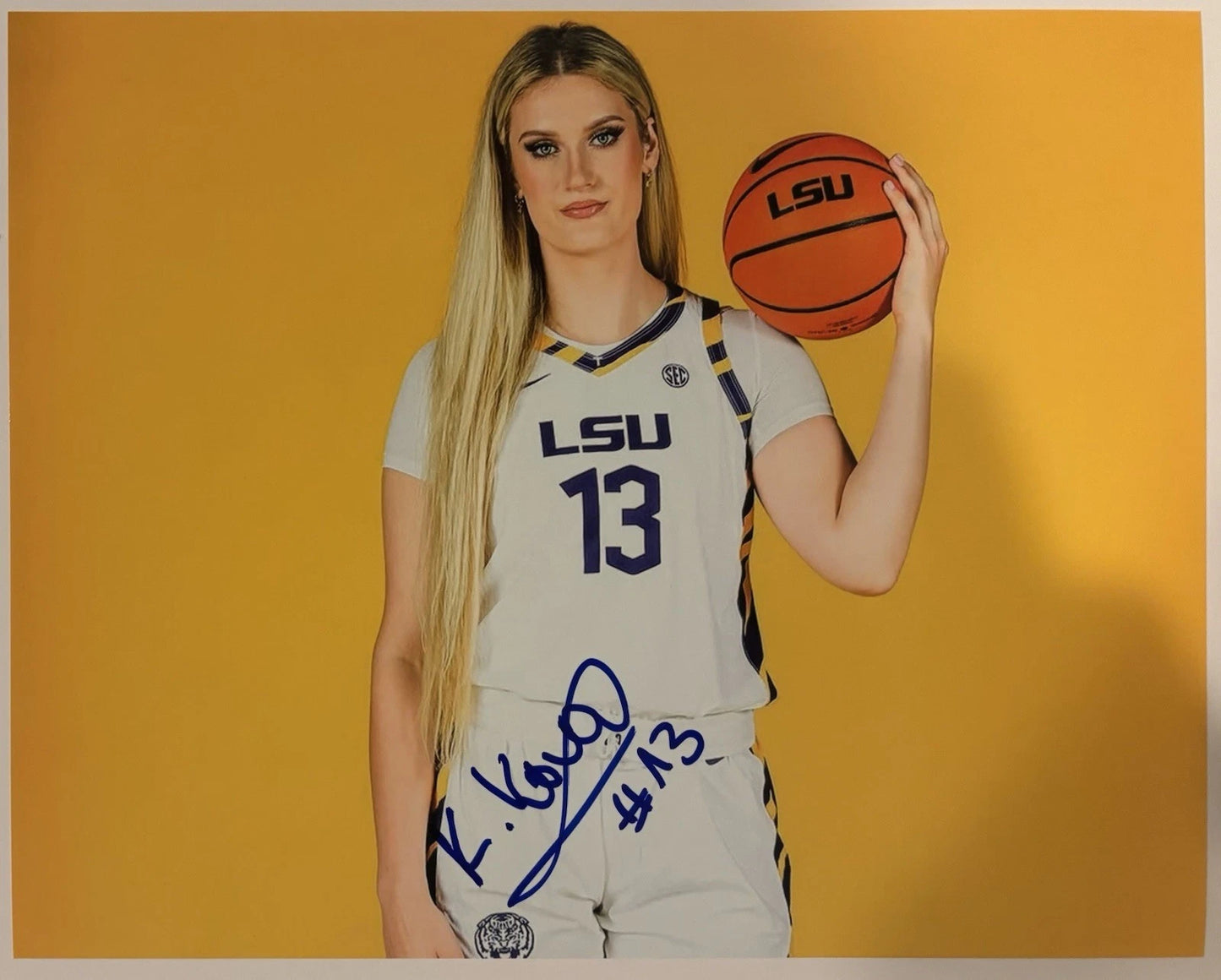 Kate Koval Autographed/Signed LSU Tigers 8x10 Photo!