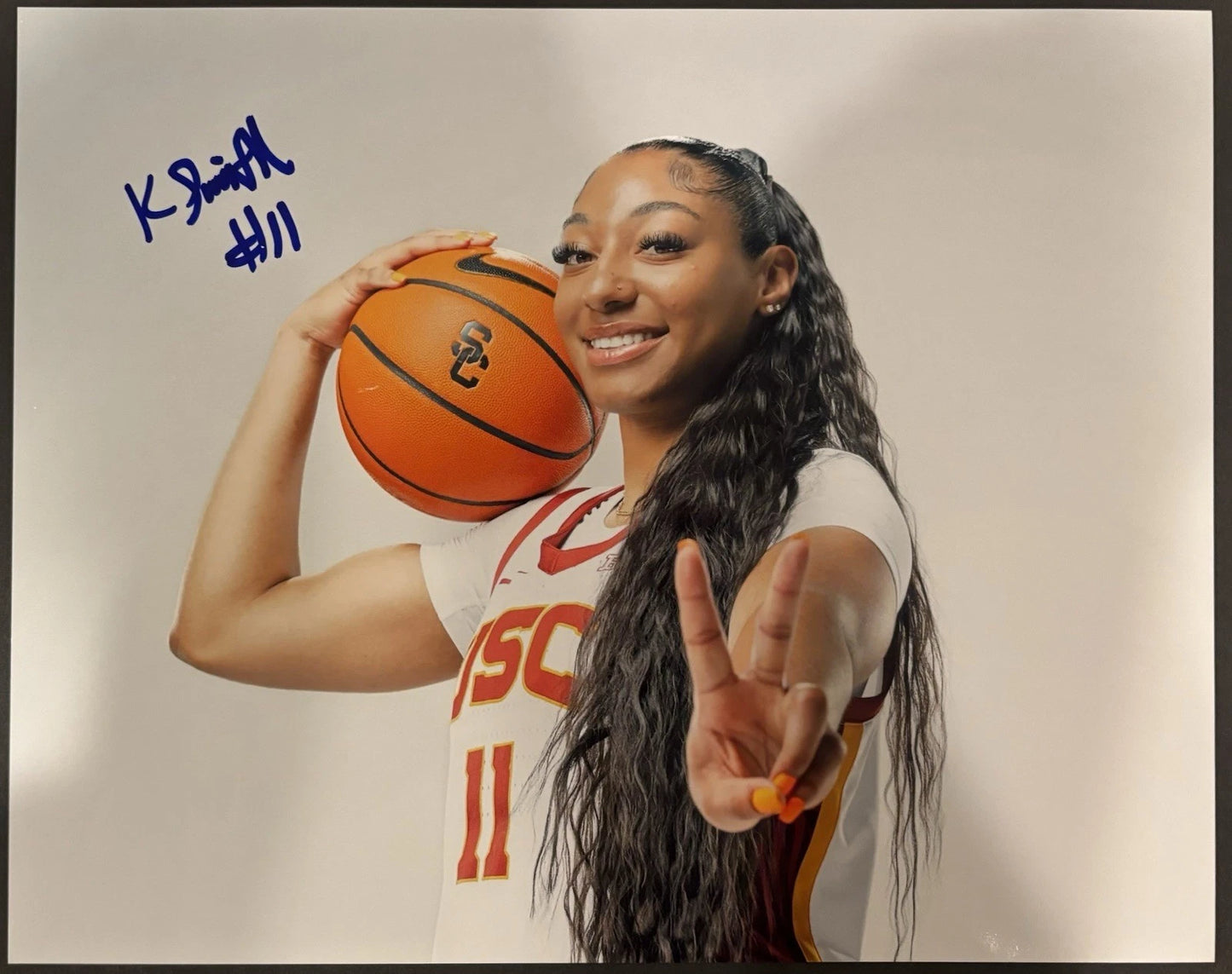 Kennedy Smith Autographed/Signed USC Trojans 8x10 Photo!