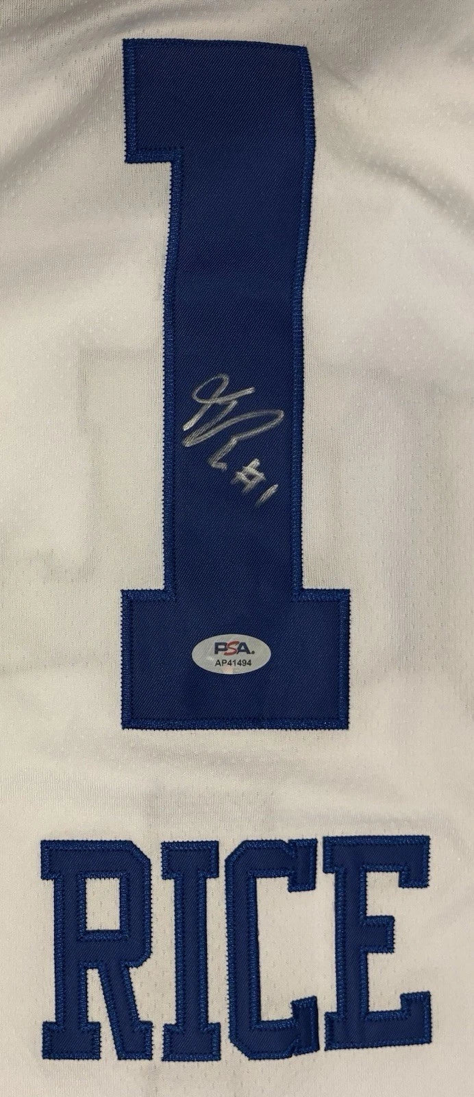 Kiki Rice Autographed/Signed UCLA Bruins Jersey PSA!