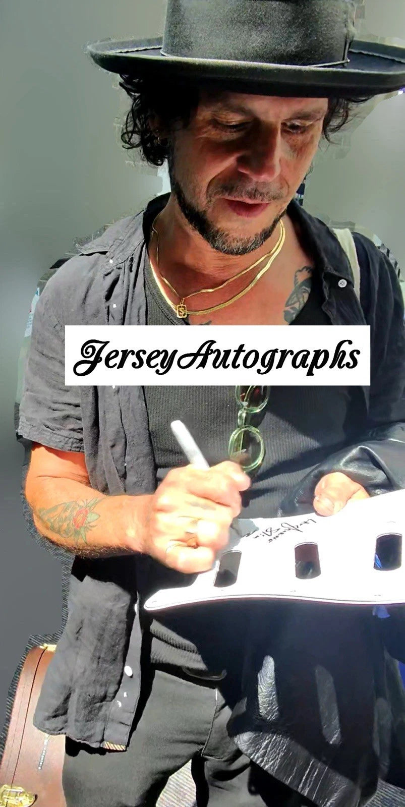 Langhorne Slim Autographed/Signed Electric Guitar Pickguard Exact Proof!