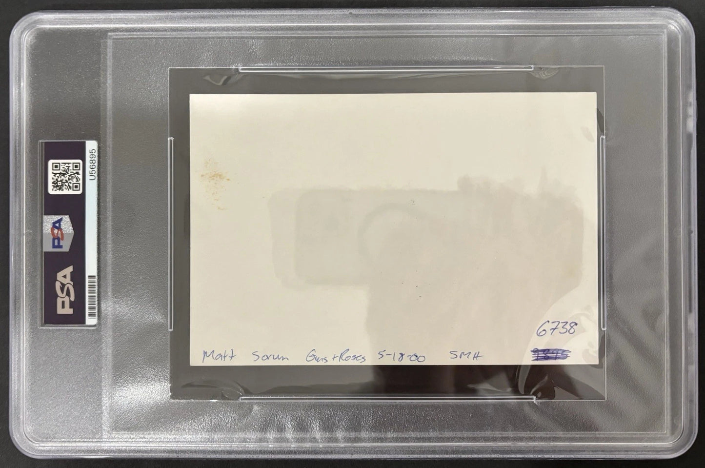 Matt Sorum (Guns N' Roses) Autographed/Signed 4x6 Index Card PSA COA Encapsulated!