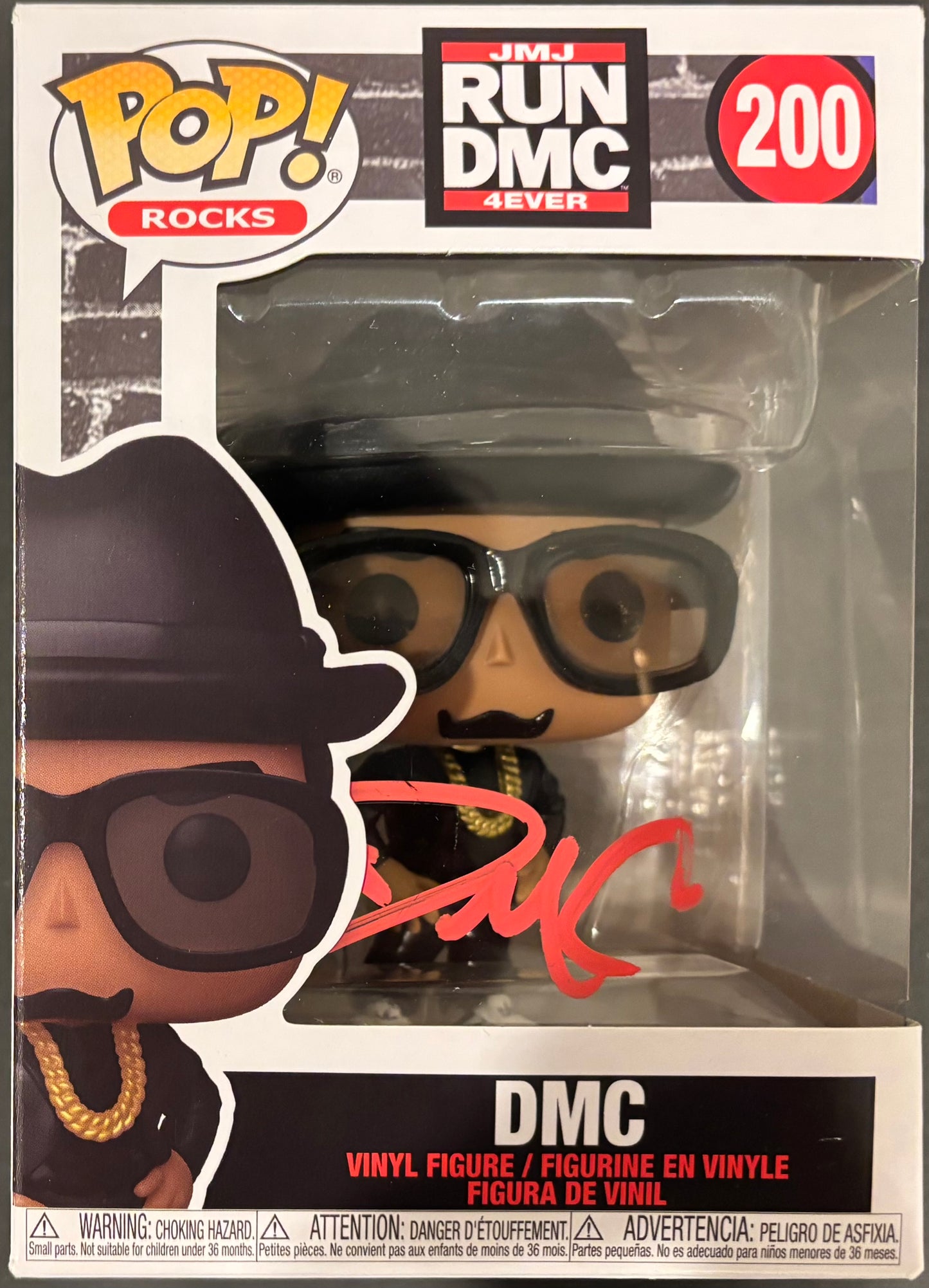 DMC Darryl McDaniels (Run DMC) Autographed/Signed Funko Pop!
