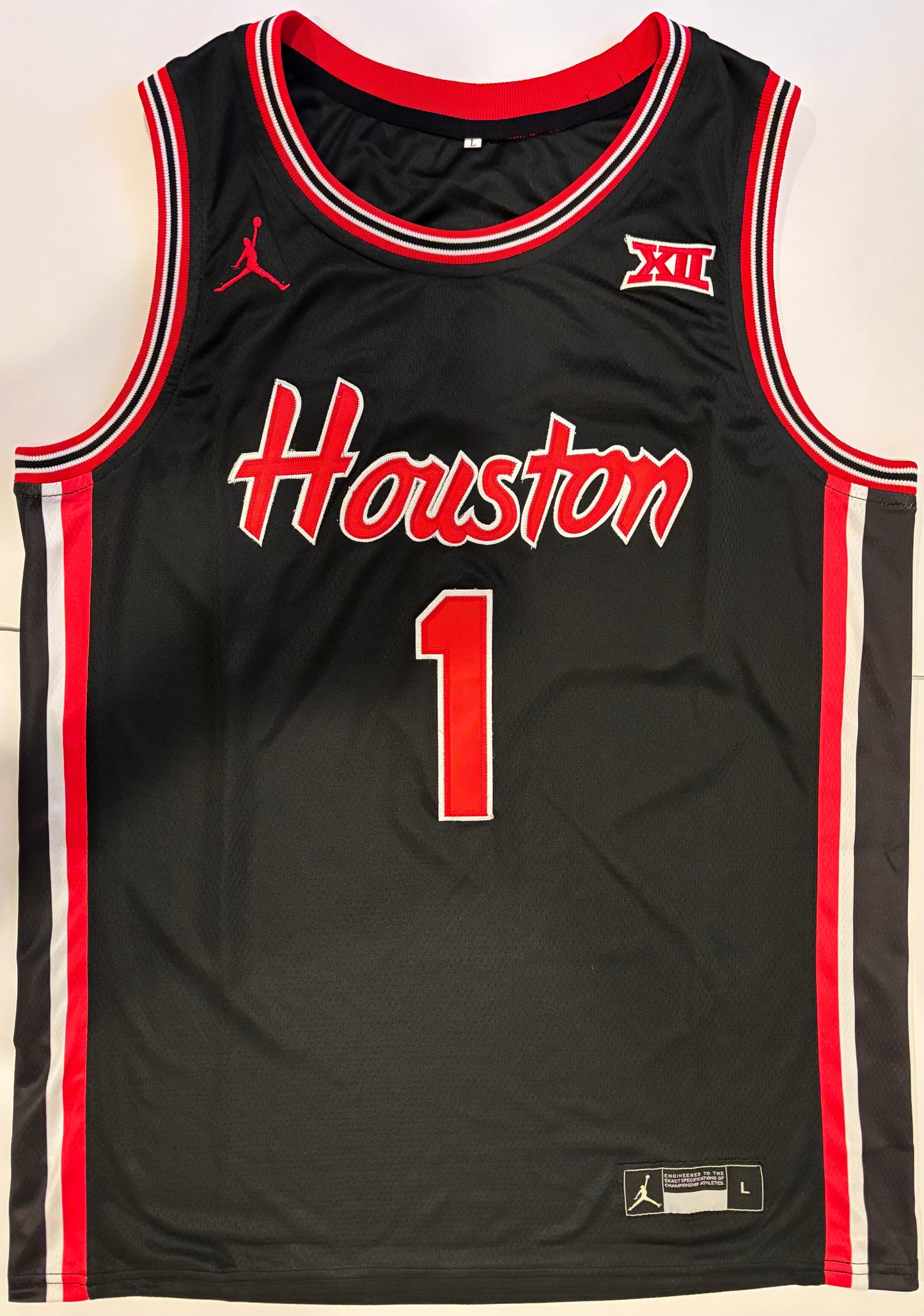 Kelvin Sampson Autographed/Signed Houston Cougars Jersey Exact Proof!