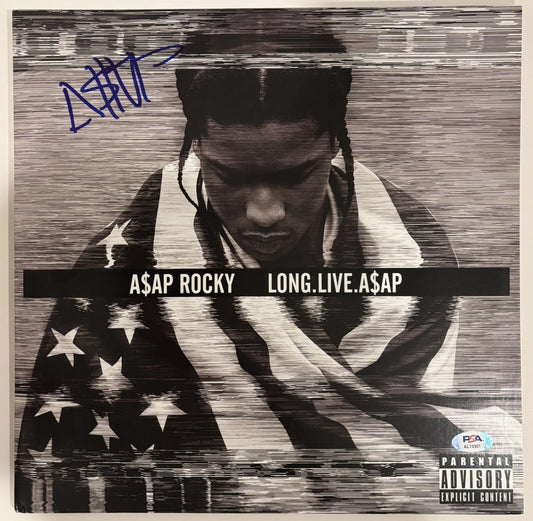 ASAP Rocky Autographed/Signed Long Live A$AP Vinyl PSA COA!