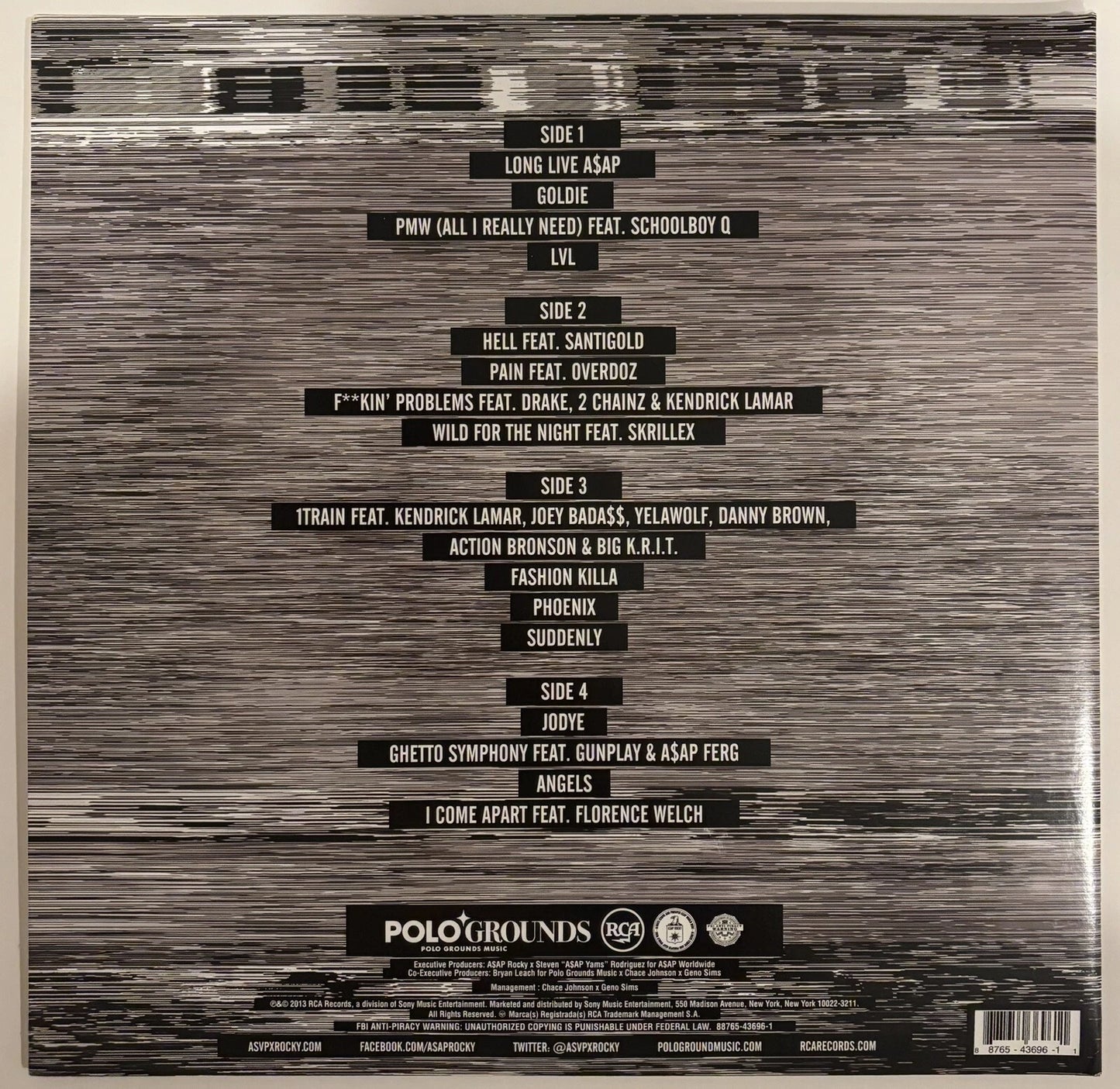 ASAP Rocky Autographed/Signed Long Live A$AP Vinyl PSA COA!