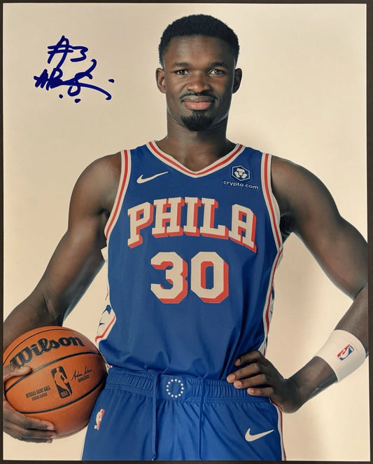 Adem Bona Autographed/Signed Philadelphia 76ers 8x10 Photo!