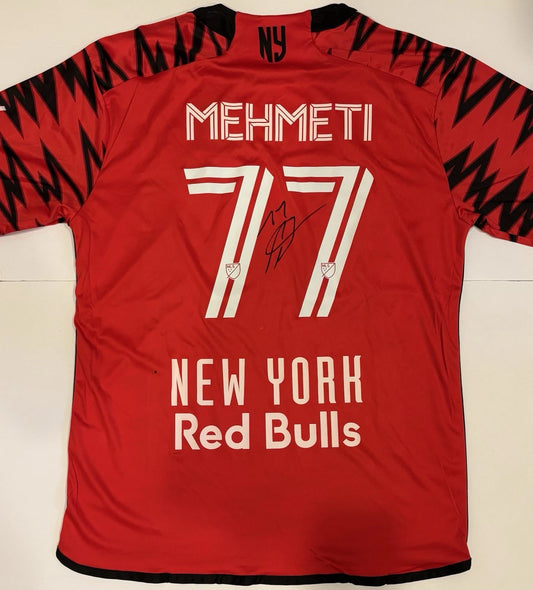 Adri Mehmeti Autographed/Signed New York Red Bulls Jersey Exact Proof!