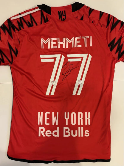 Adri Mehmeti Autographed/Signed New York Red Bulls Jersey Exact Proof!