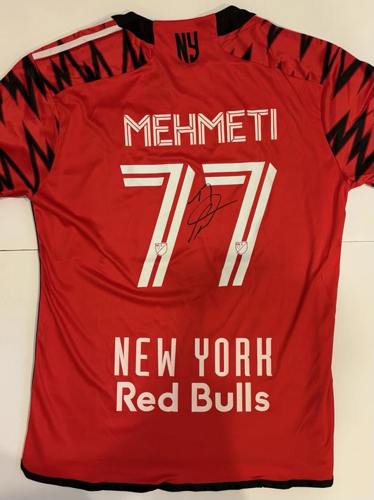 Adri Mehmeti Autographed/Signed New York Red Bulls Jersey Exact Proof!