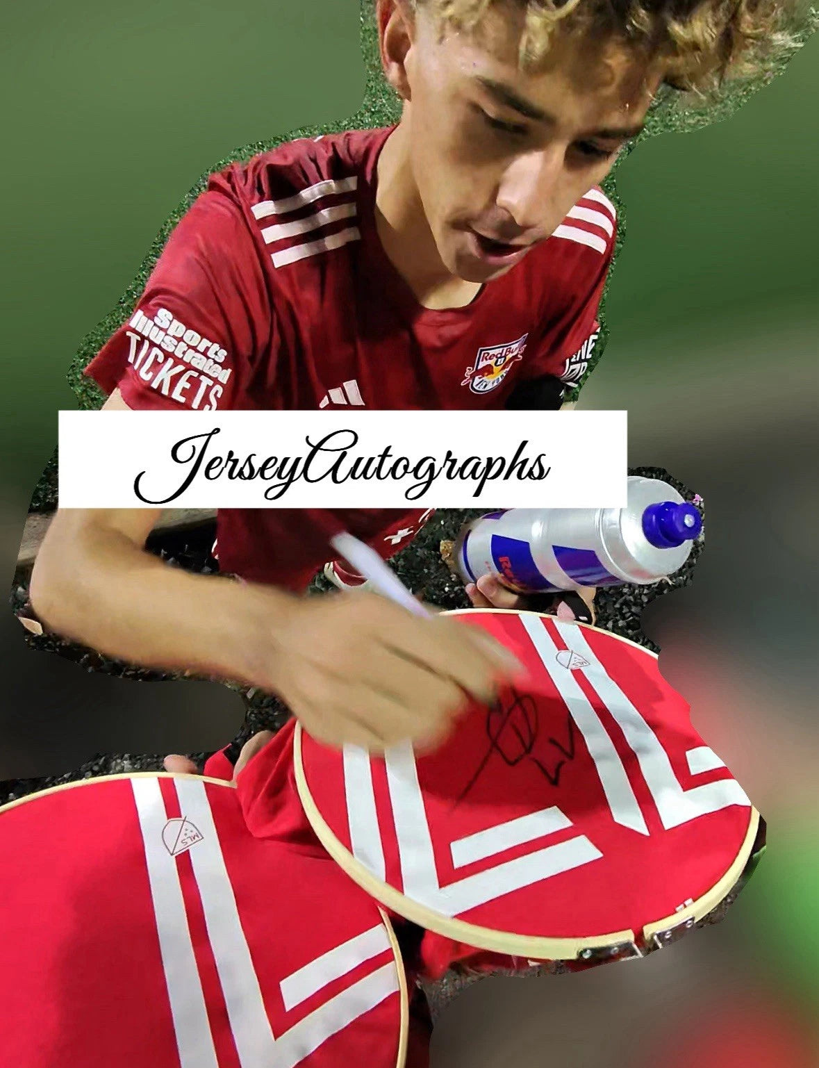 Adri Mehmeti Autographed/Signed New York Red Bulls Jersey Exact Proof!