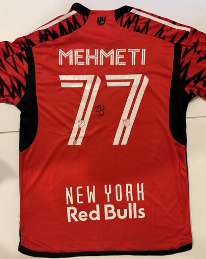 Adri Mehmeti Autographed/Signed New York Red Bulls Jersey PSA!