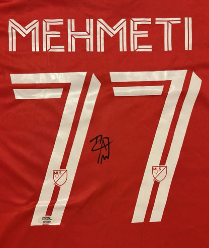 Adri Mehmeti Autographed/Signed New York Red Bulls Jersey PSA!