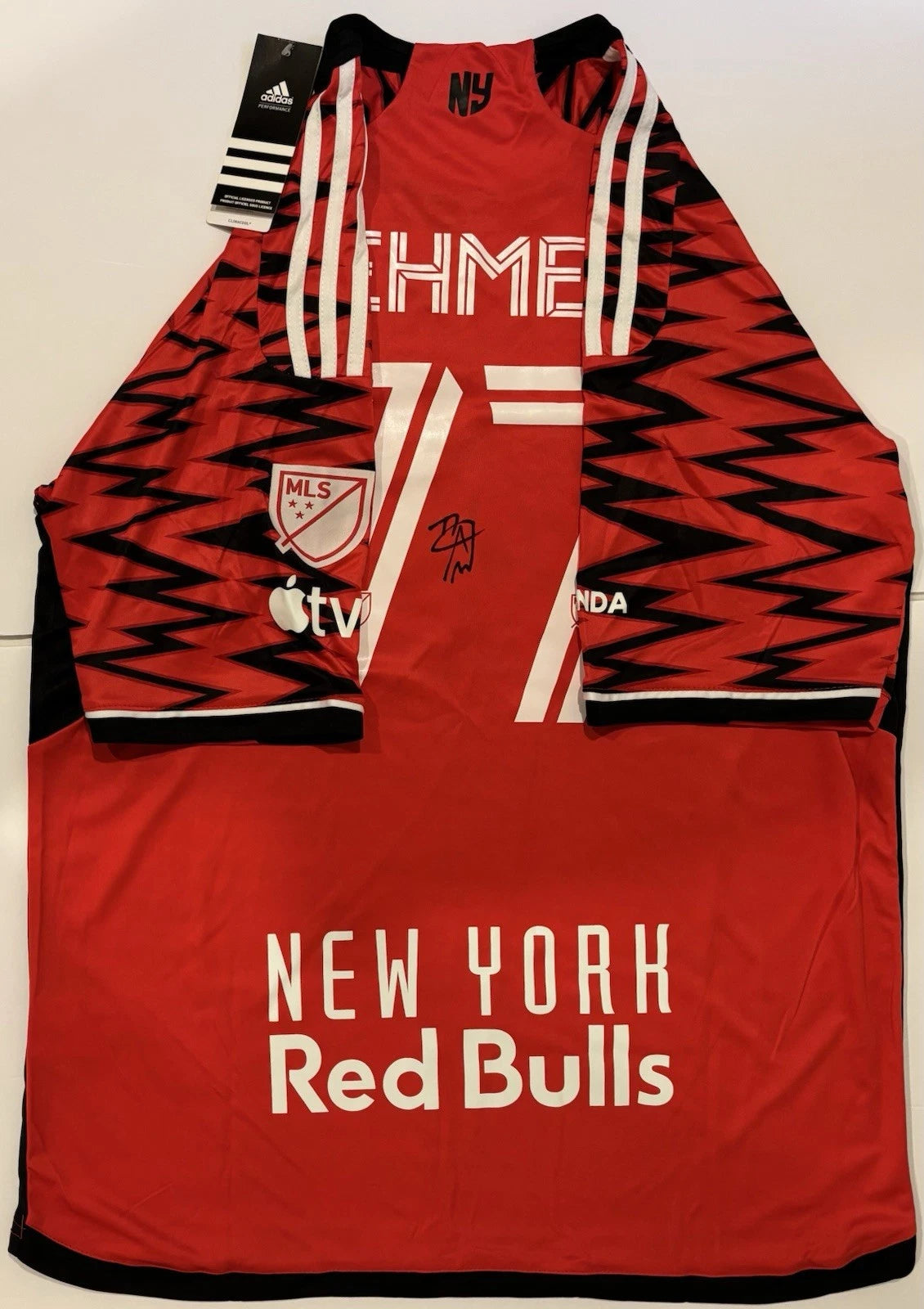 Adri Mehmeti Autographed/Signed New York Red Bulls Jersey PSA!