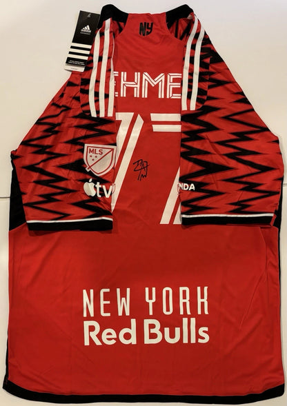Adri Mehmeti Autographed/Signed New York Red Bulls Jersey PSA!