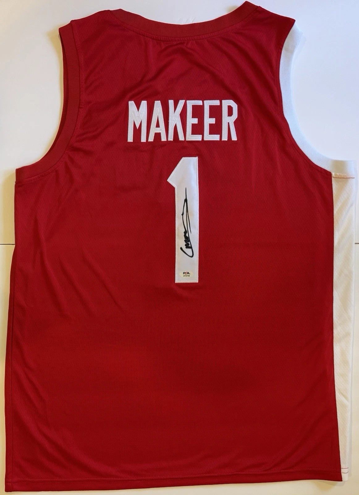 Agot Makeer Autographed/Signed Canada Red Jersey PSA!