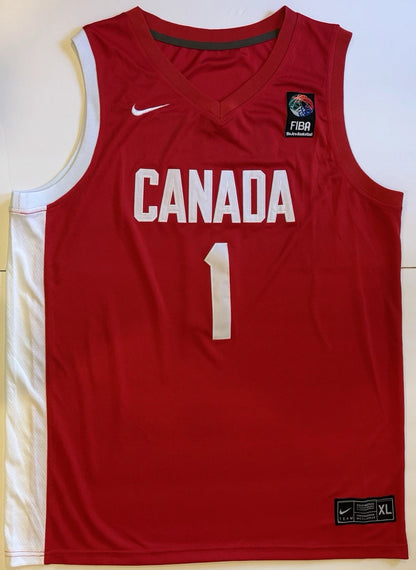 Agot Makeer Autographed/Signed Canada Red Jersey PSA!