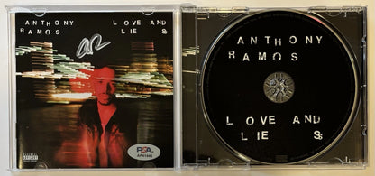 Anthony Ramos Autographed/Signed Love and Lies CD Booklet PSA with CD!