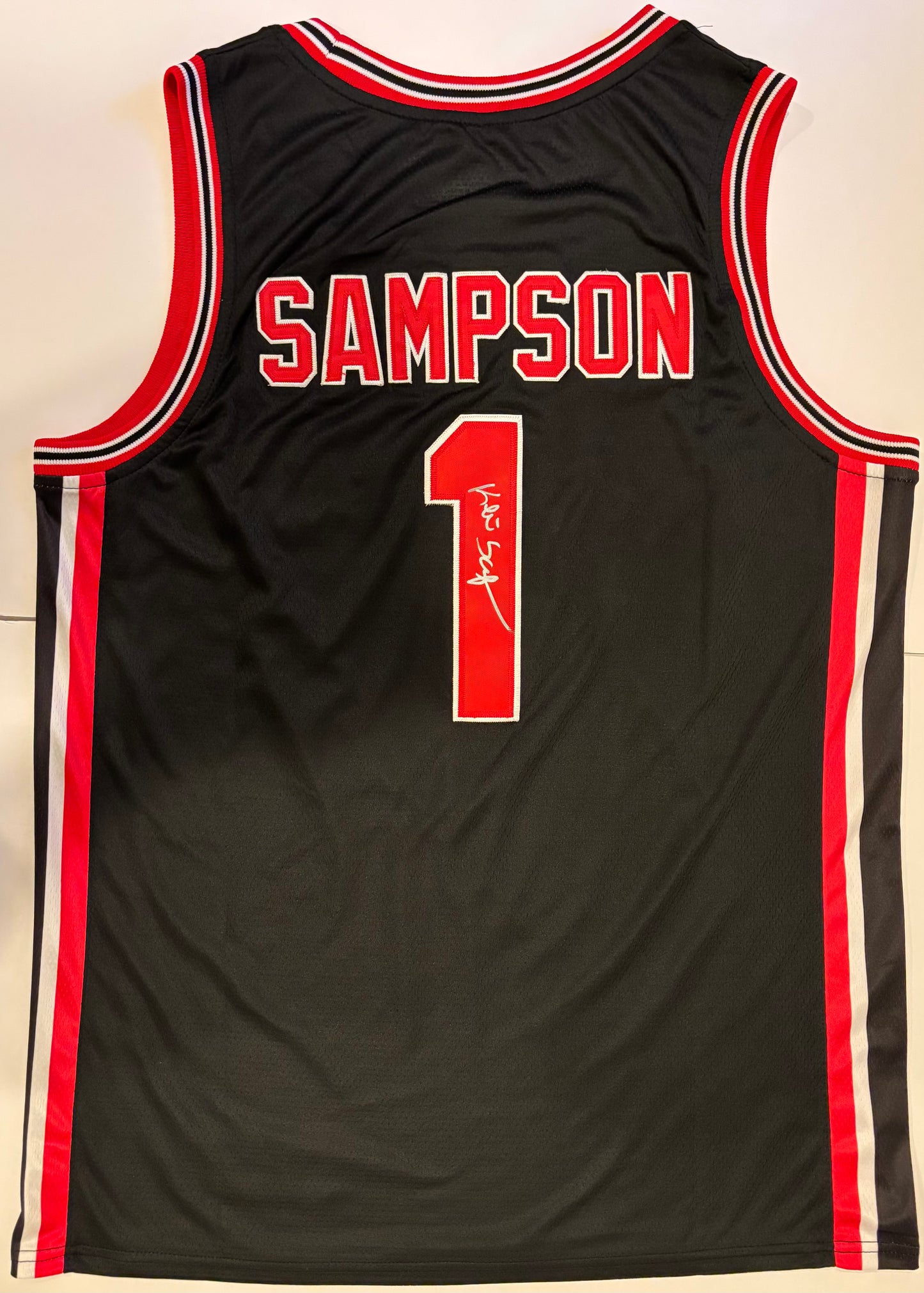 Kelvin Sampson Autographed/Signed Houston Cougars Jersey Exact Proof!