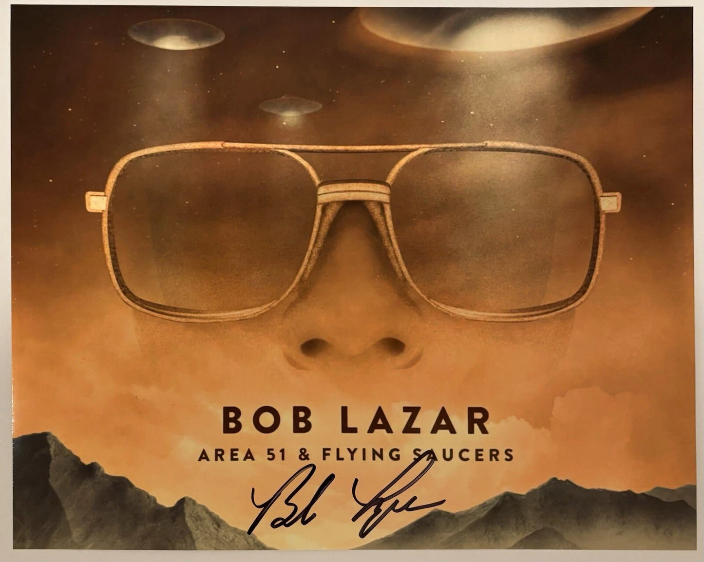 Bob Lazar Autographed/Signed 8x10 Photo Area 51 & Flying Saucers!