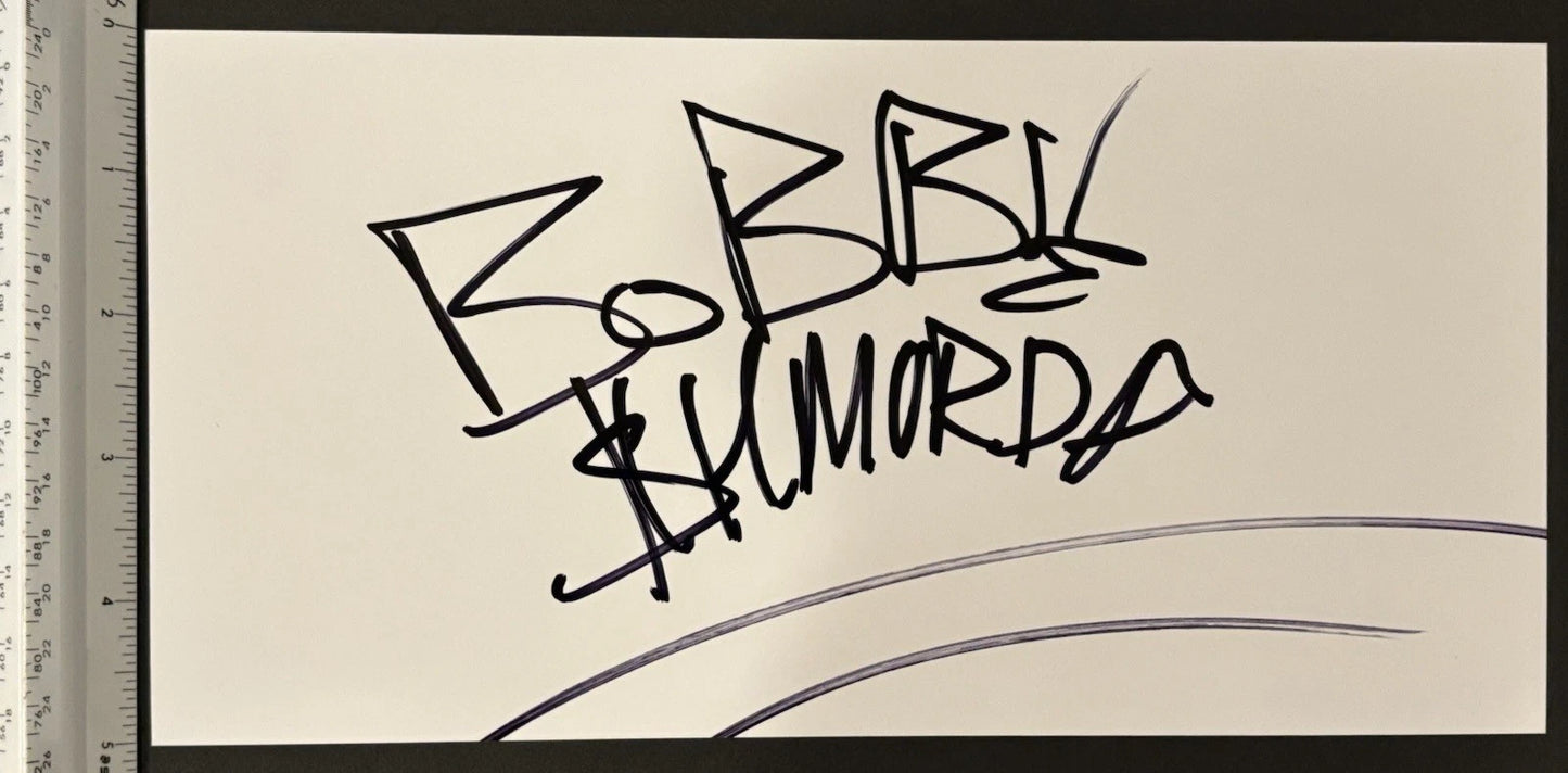 Bobby Shmurda Autographed/Signed 10x5 White Glossy Blank Photo Paper Cut!