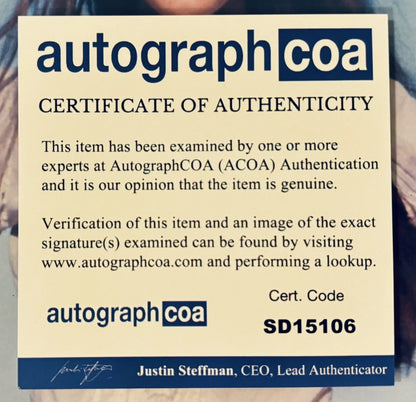 Brooke Shields Autographed/Signed Cut ACOA 11x14 Framed & Custom Mat with Photo!