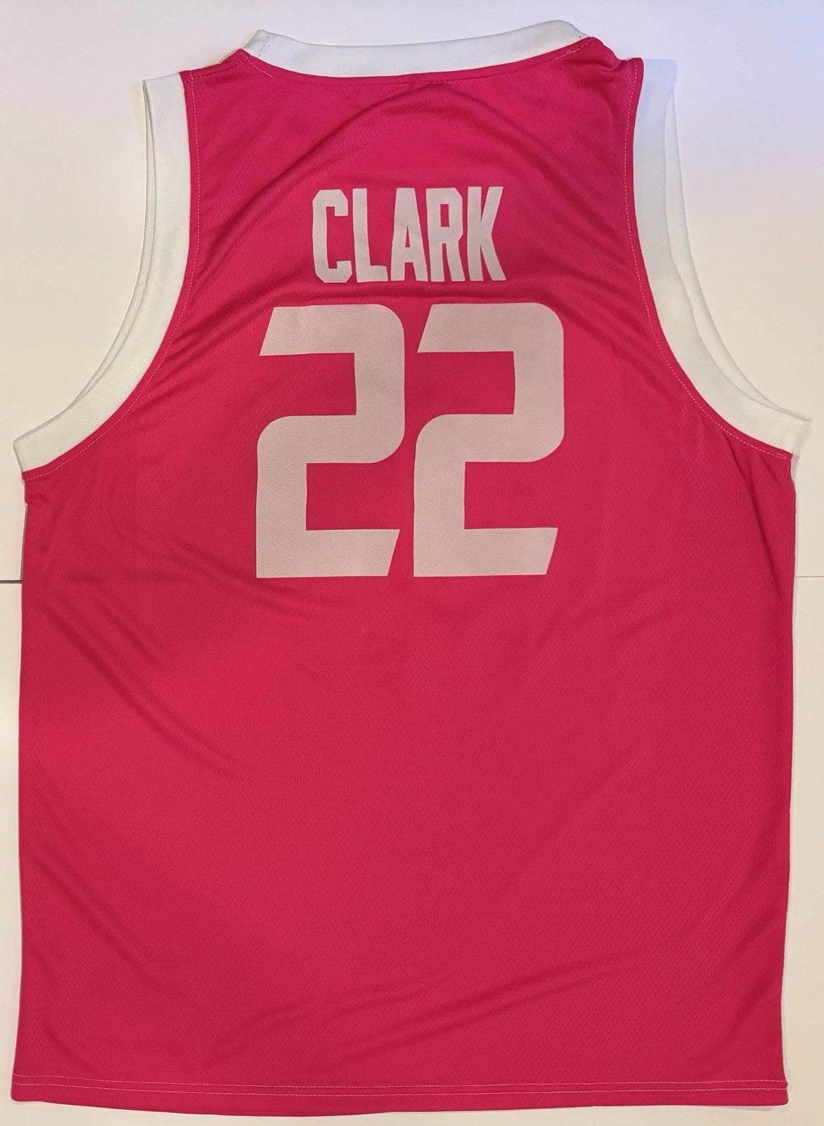 Caitlin Clark Iowa Hawkeyes #22 Pink Heat Press Jersey Size Large!