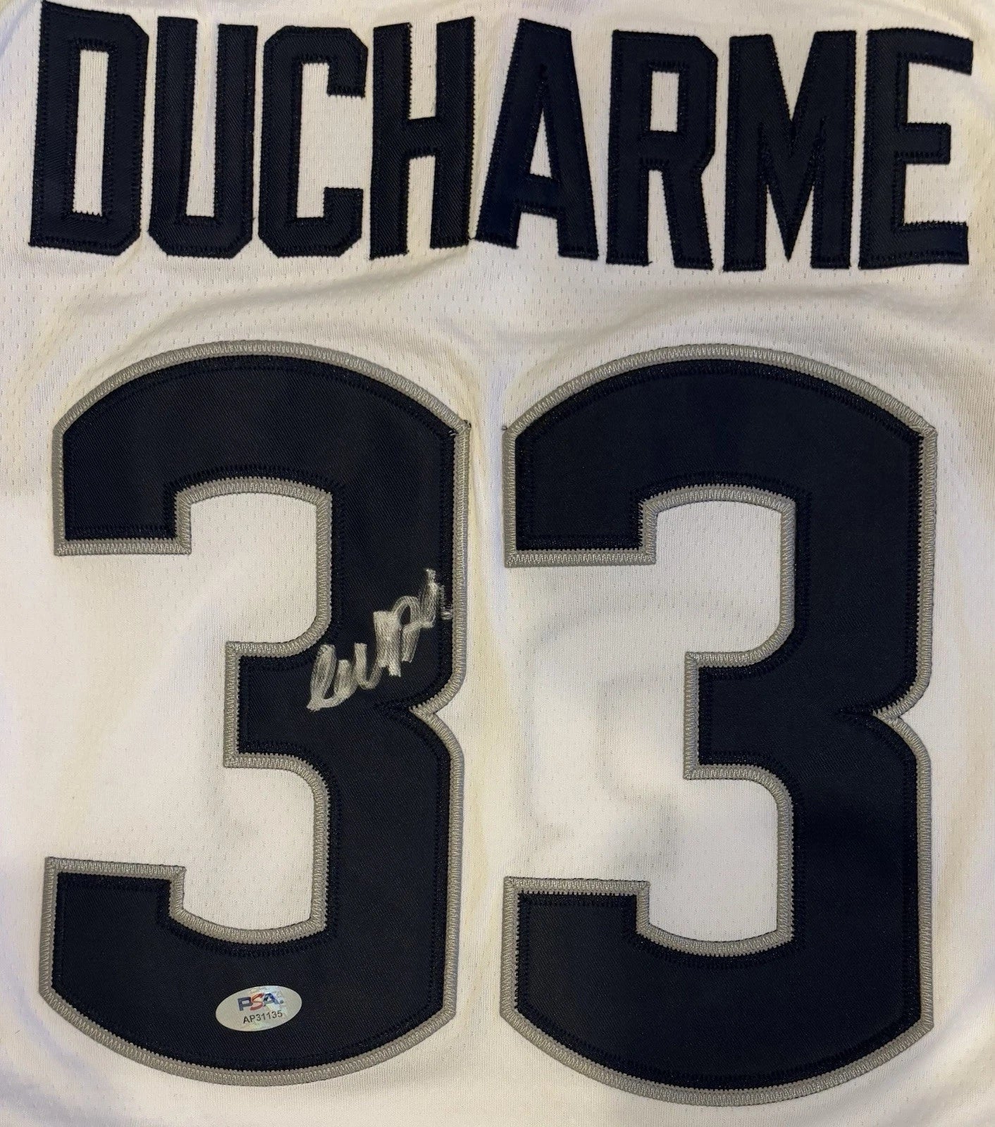 Caroline Ducharme Autographed/Signed UConn Huskies Jersey PSA!