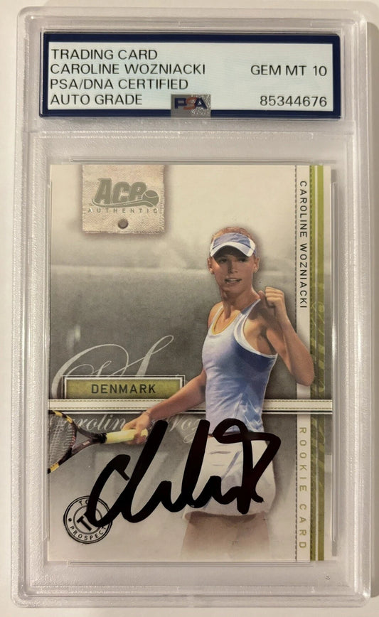Caroline Wozniacki Autographed/Signed 2007 Ace RC Card PSA 10 Auto!