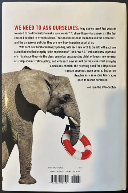 Chris Christie Autographed/Signed Republican Rescue Hardcover Book!