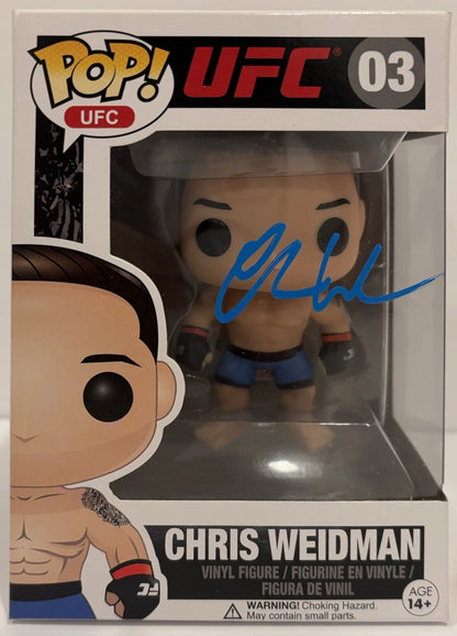 Chris Weidman Autographed/Signed UFC Funko Pop!