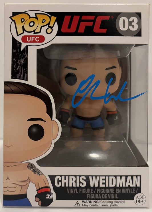 Chris Weidman Autographed/Signed UFC Funko Pop!