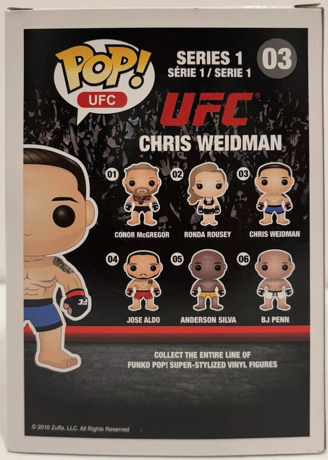 Chris Weidman Autographed/Signed UFC Funko Pop!