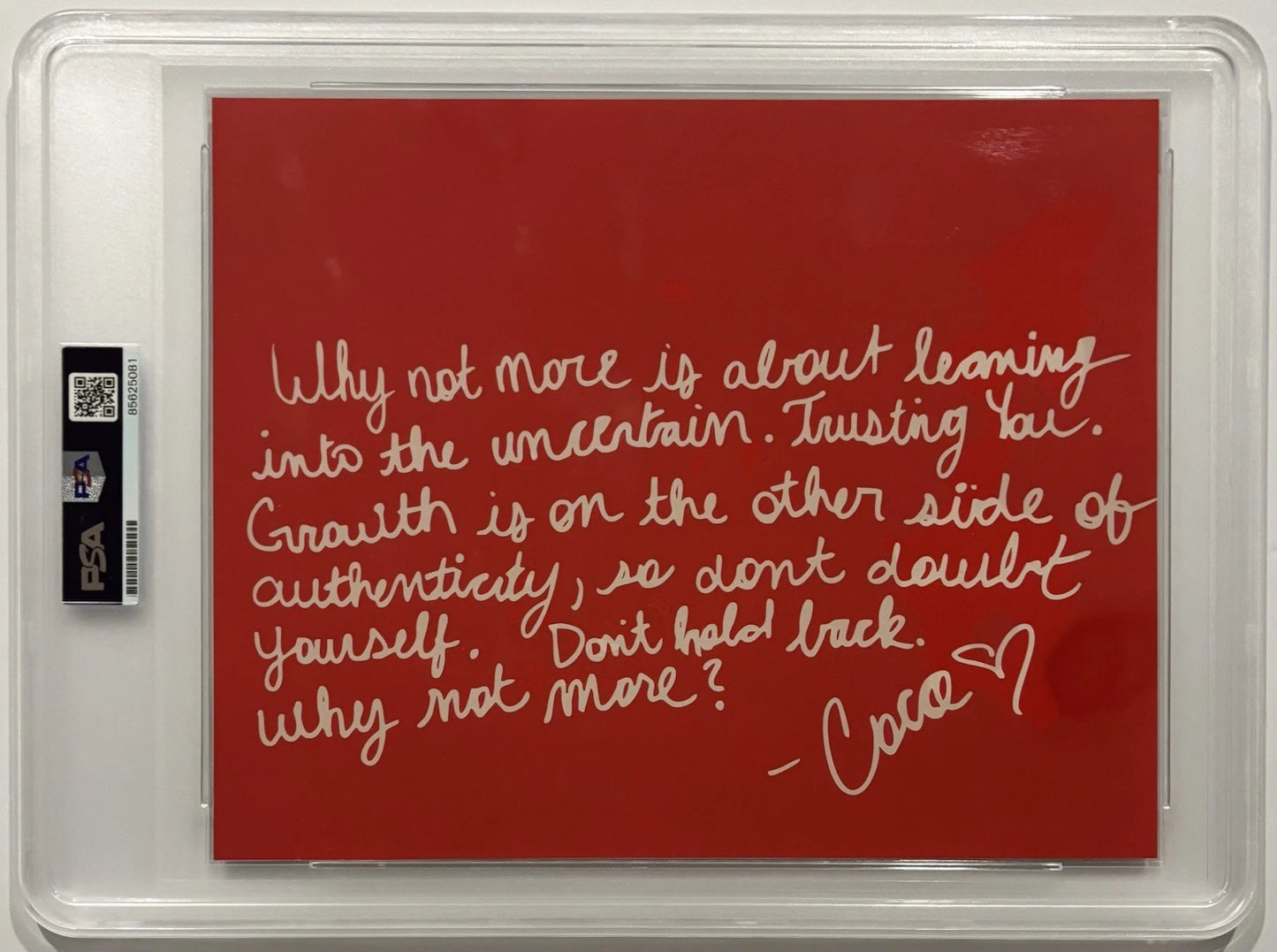 Coco Jones Autographed/Signed 8x10 Photo PSA Encapsulated!