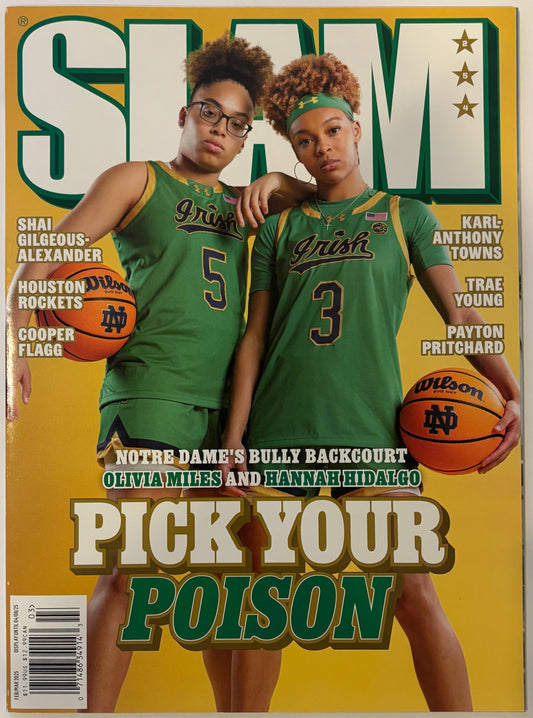 Hannah Hidalgo & Olivia Miles SLAM Magazine #254 Notre Dame WBB! (Unsigned)