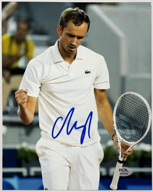 Daniil Medvedev Autographed/Signed 8x10 Photo PSA!