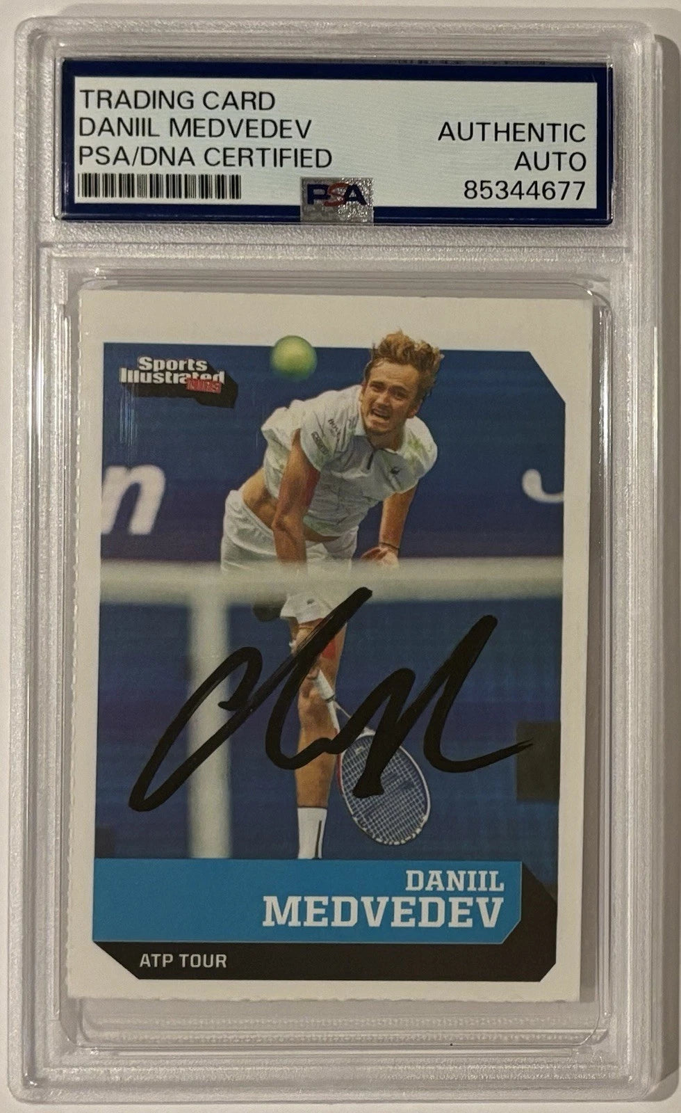 Daniil Medvedev Autographed/Signed Sports Illustrated SI Kids Card #874 PSA!