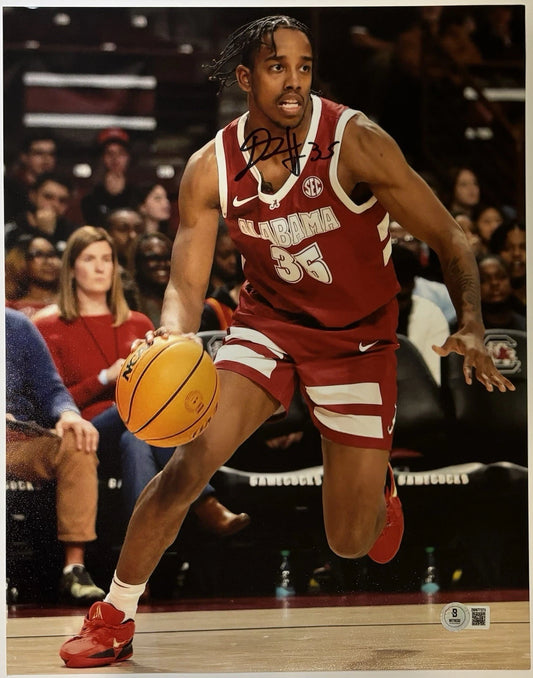 Derrion Reid Autographed/Signed Alabama Crimson Tide 11x14 Photo Beckett Witness!