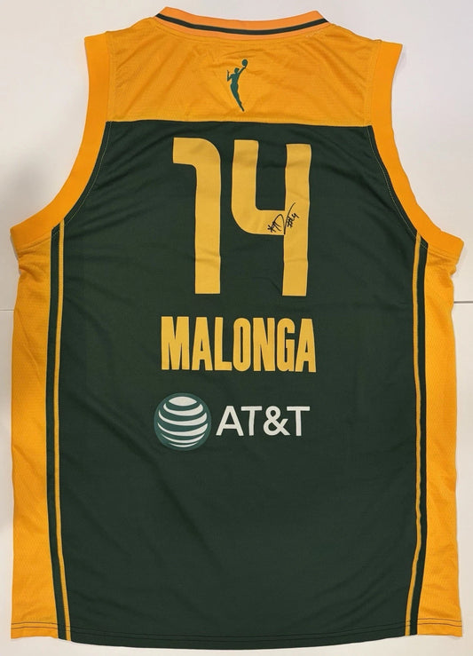 Dominique Malonga Autographed/Signed Seattle Storm Jersey Exact Proof!