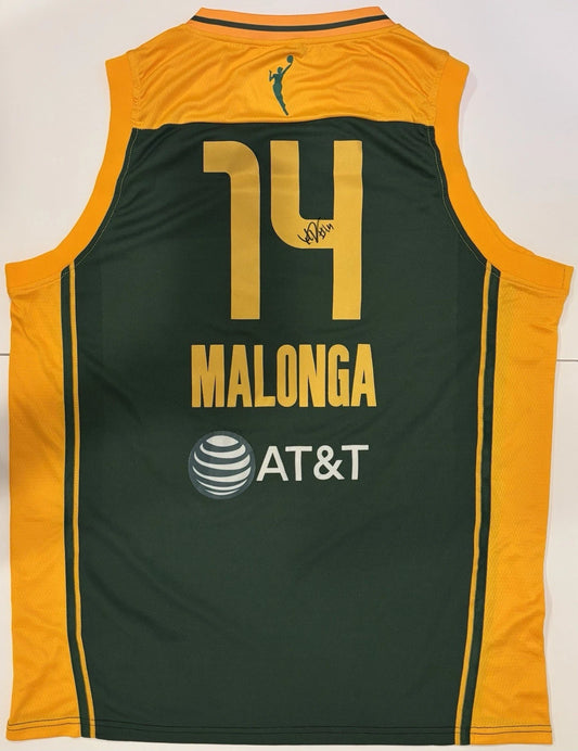 Dominique Malonga Autographed/Signed Seattle Storm Jersey Exact Proof!