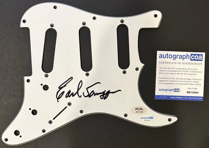 Earl Scruggs Autographed/Signed Guitar Pickguard White PSA ACOA!