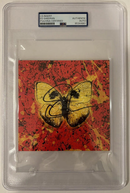 Ed Sheeran Autographed/Signed Shivers CD Insert PSA Encapsulated!