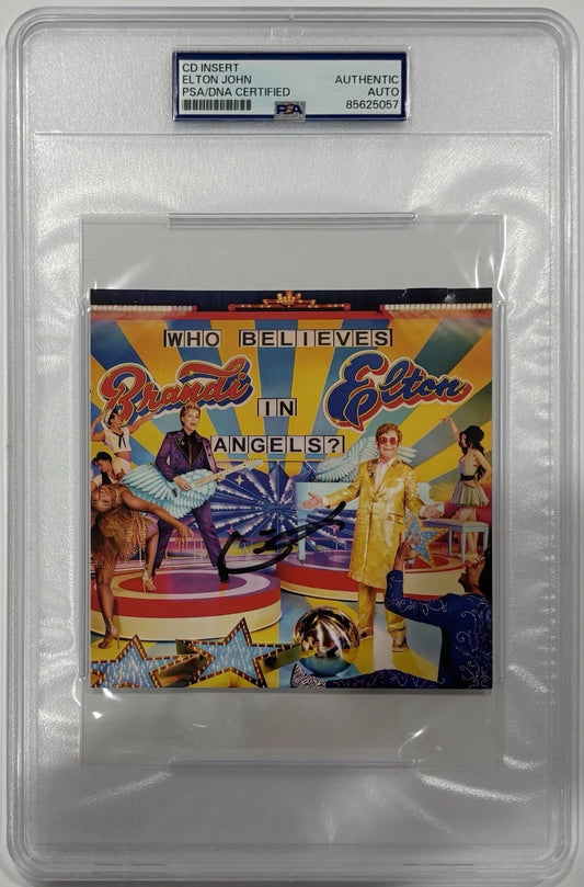 Elton John Autographed/Signed Who Believes in Angels CD Insert PSA Encapsulated!