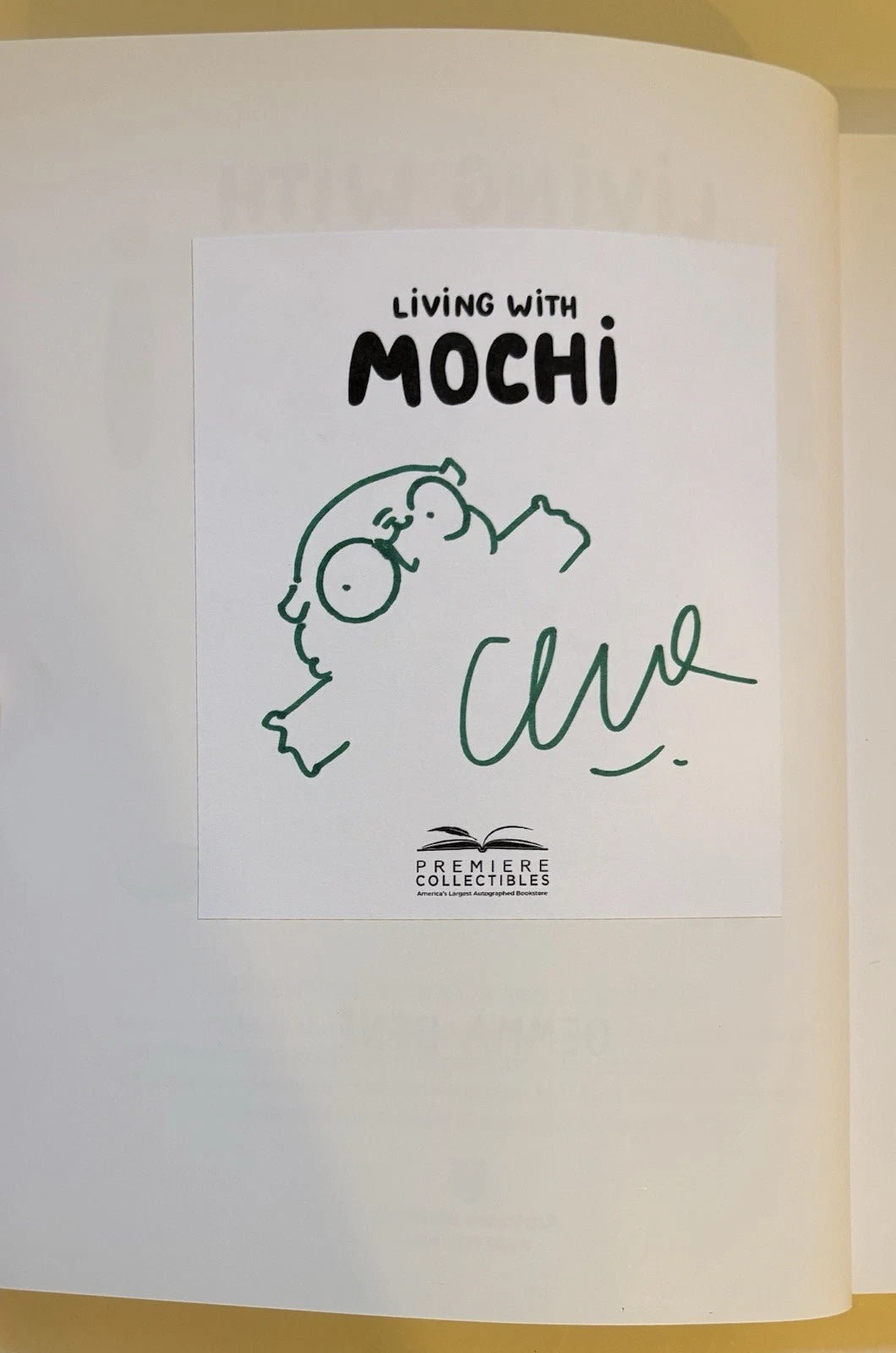 Gemma Gene Autographed/Signed & Sketch "Living With Mochi" Paperback Book COA!