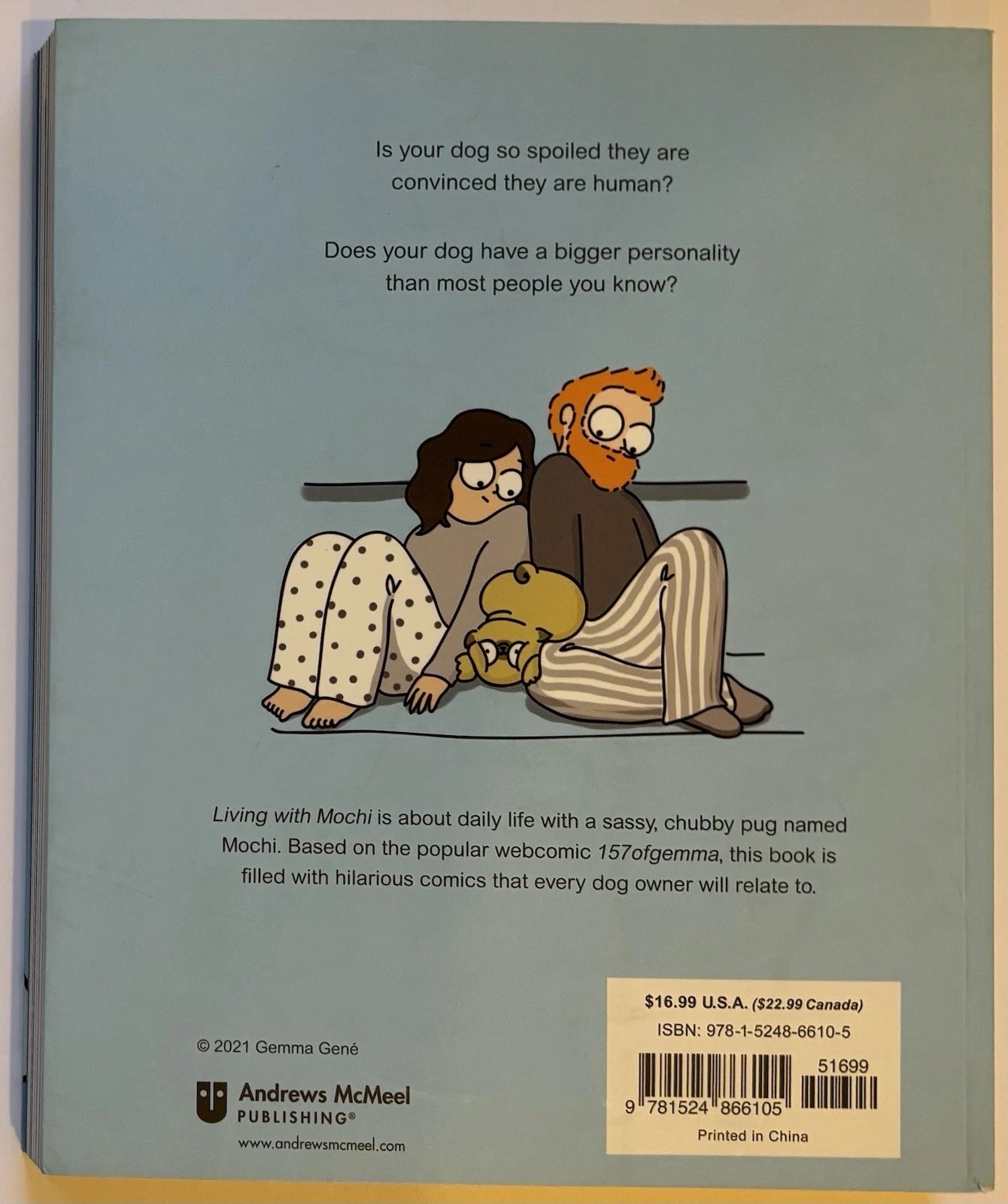 Gemma Gene Autographed/Signed & Sketch "Living With Mochi" Paperback Book COA!