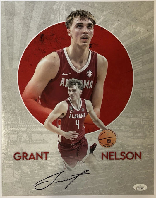Grant Nelson Autographed/Signed Alabama Crimson Tide 11x14 Photo JSA Witness!