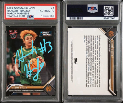 Hannah Hidalgo Autographed/Signed 2023 Topps Now Bowman U #7 PSA Encapsulated!