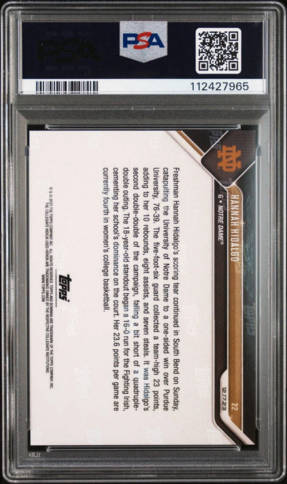 Hannah Hidalgo Autographed/Signed 2023 Topps Now Bowman U #22 PSA Encapsulated!